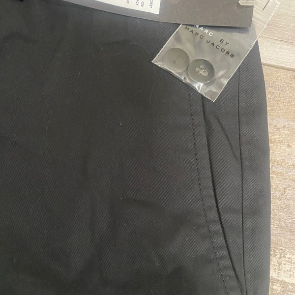$188 NWT MENS MARC BY MARC JACOBS BLACK DRESS SHORTS 32 - Picture 3 of 4